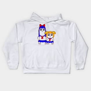 Popuko and Pipimi Pop Team Epic Kids Hoodie